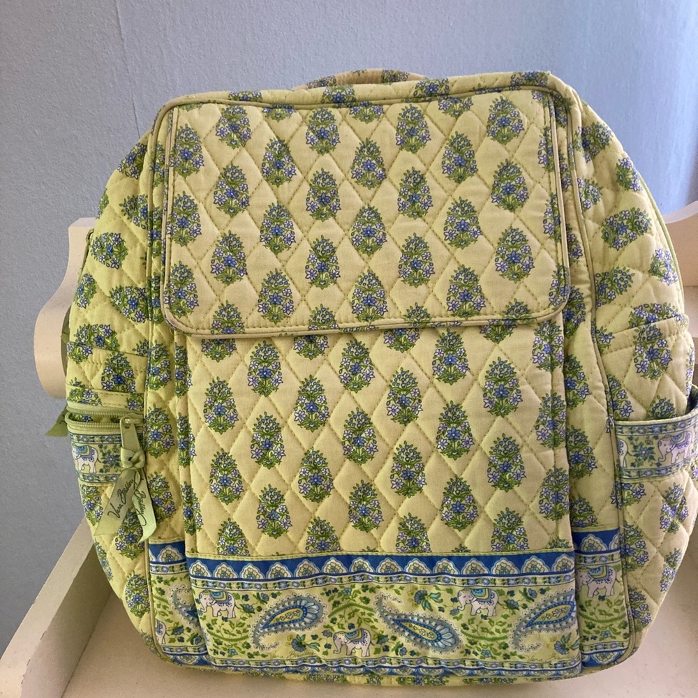 Vera Bradley 10” back pack purse Lime Beach Shop School